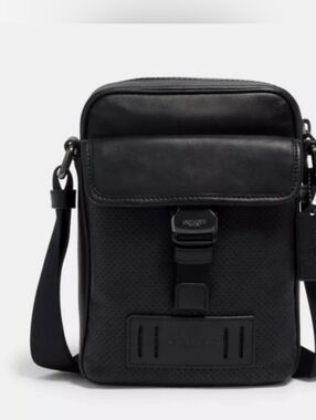 Rare Coach Ranger Shoulder/Crossbody Black Leather Unisex Bag